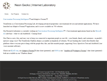 Tablet Screenshot of neongecko.com